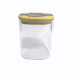 Tampa de bambu natural do pote quadrado 950ml com vedação hermética