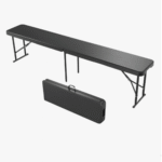 Banco Maleta preto 4 lugares VGHome dobrável